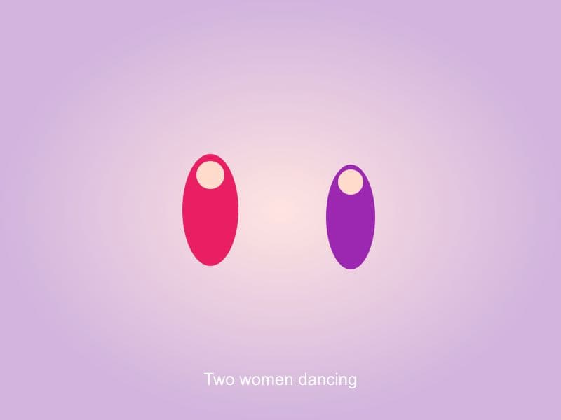 Two women dancing